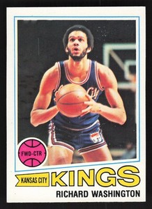 1977-78 Topps White Backs Richard Washington Rookie #78 - Kings - RC EX-MT+