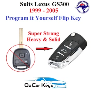 Trajes Lexus GS300 control remoto llavero abatible 1999 2000 2001 2003 2004 2005 4C - Imagen 1 de 13