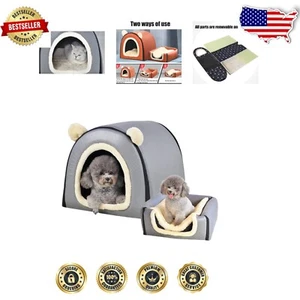 Comfortable Removable Cover Dog Bed - Indoor House & Sofa for Pets Up To 44 lbs - Picture 1 of 9