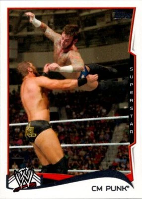 2014 Topps WWE #12 CM Punk - Image 1 of 2