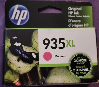 Cartucho de tinta magenta original HP 935XL fabricante original expirado agosto/2023. Foto 1 de 3