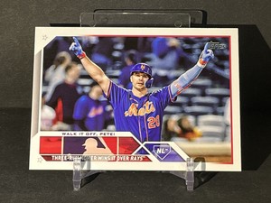 2023 Topps Update #US292 Pete Alonso (Walk It Off, Pete!) Mets