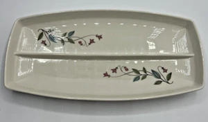 Vintage Franciscan Arbor Pattern Divided Relish / Celery Serving Dish - Picture 1 of 6