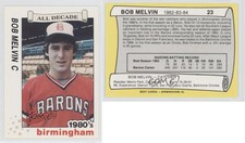 1990 Best Birmingham Barons All Decade Bob Melvin #23