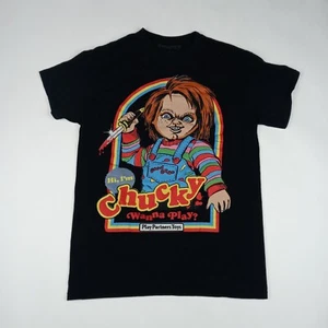 CHUCKY Child's Play Horror Movie T-Shirt Good Guys Doll Short Sleeve Men's Small - Picture 1 of 7