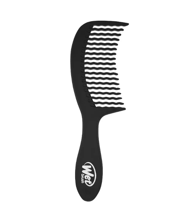 NOVO pente desembaraçador de escova úmida para distribuir uniformemente cabelo preto - Imagem 1 de 1