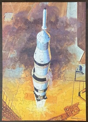 Vintage Springbok Jigsaw Puzzle Space Shot! Spacecraft 100 pieces 1973 Complete - Image 1 of 4