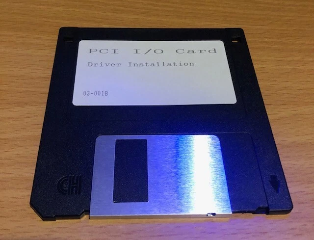 PCI IO card 3.5 inch floppy driver installation disk 03-001B – LOOSE - Image 1 of 1