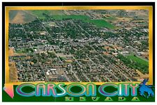 Carson City Aerial View Carson City, NV Nevada City Advertising POSTCARD
