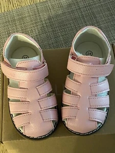 NIB Pink Kuling Toddler Kid Sandals Size 7.5 / 24 - Picture 1 of 4