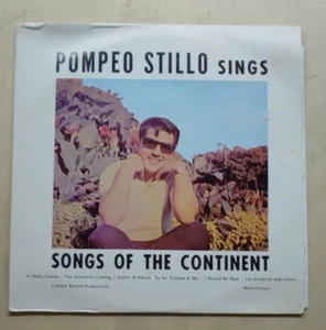Pompeo Stillo – Sings Songs Of The Continent US LP - Imagen 1 de 4