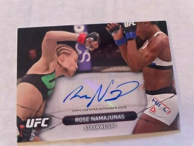 2016 Topps UFC High Impact Rose Namajunas Autographs Champ Hot!!! - Image 1 of 2