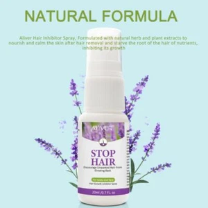 Stop Hair Growth Inhibitor Spray Natural Painless Hair Removal for Face & Body - Picture 1 of 10