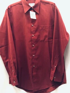 MENS SHIRT- SUEDE CLOTH - SOFT- SIZE SMALL- RED - NWT - Picture 1 of 7