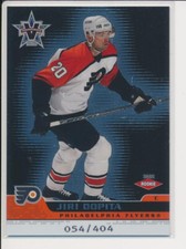 2001-02 Vanguard #124 JIRI DOPITA - x/404 RC Rookie Card - Philadelphia Flyers