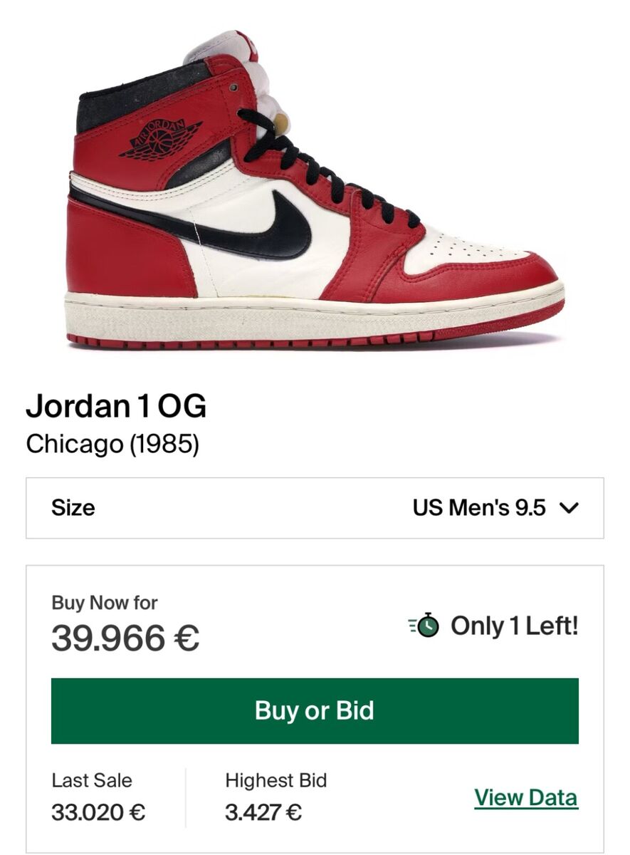 Jordan 1 1985 High Chicago | eBay Jordan 1 1985 High Chicago | eBay