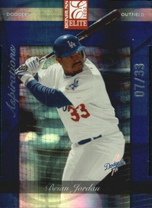 2002 Donruss Elite Aspirations Dodgers Baseball Card #118 Brian Jordan STAR/33