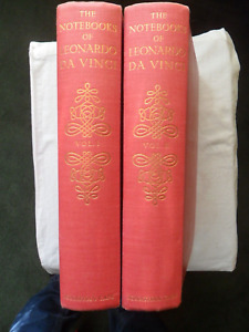 1948 The Notebooks of LEONARDO DA VINCI, Vols 1 & 2. Hardbacks Jonathan Cape