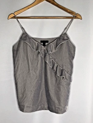 J. Crew Women's 2P Crushed Velvet Gray Spaghetti Strap Tank Top Cami - Image 1 of 4