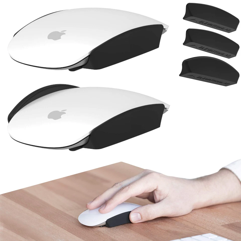 Magic Grips for Apple Mouse 1 & 2 Improves Comfort Widens Grip Gives You M Black