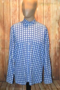 Suit Supply Camicia elegante uomo check puro cotone collo alto taglia 15,5US/39EU - Foto 1 di 11