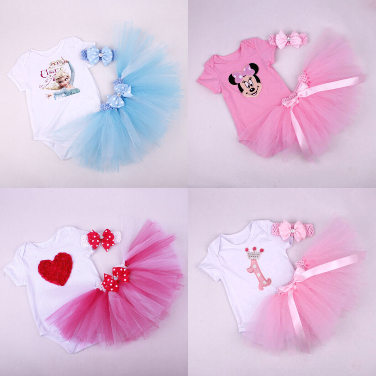 FYMNSI 1. Geburtstag Outfit Mädchen - Prinzessin Tütü Kleid Mit Stirnband