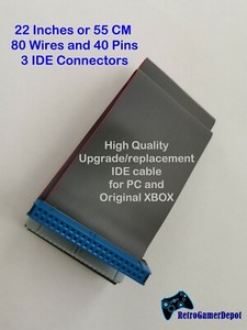 Long 22 Inches or 55 CM IDE High Quality PC/Original XBOX 40 Pin 80 Wire Cable