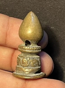 RARE ANTIQUE STAMP SEAL TIBETAN BUDDHISH TALISMAN BRONZE Symbol Auspicious - Picture 1 of 9