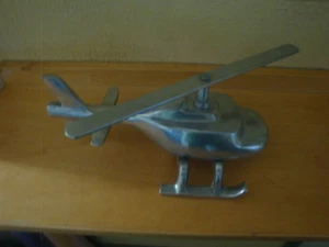 HELICOPTER DISPLAY STAINLESS STEEL MADE IN INDIA 10" X 5 1/2" X 5 1/2" 1LB. 9 OZ - Picture 1 of 6