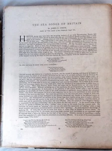The Sea Songs of Britain by James C Dibdin C 1900's Photos Music Volume III - Picture 1 of 11