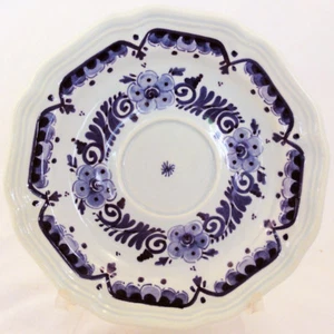 DELFT STYLE Tea Saucer 6.2" Blue by Holland Keramick NEW NEVER USED  - Picture 1 of 2