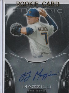 2013 Bowman Sterling Prospect Profile Auto L.J. Mazzilli Card# BSAP-LM