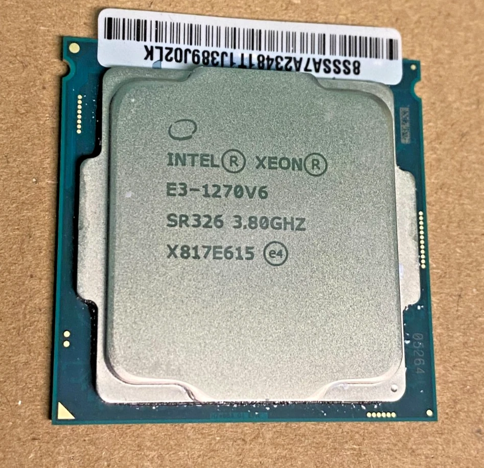 Intel Xeon E3-1270V6 3.80GHZ 4 CORE SR326 LGA1151 CPU Processor E3-1270 V6 - Image 1 of 1