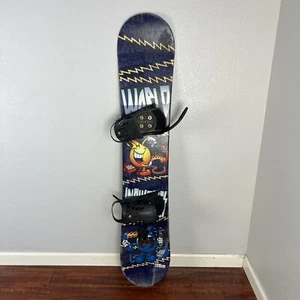 World Industries Snowboard Flame Boy Wet Willy Art 135cm Vintage Y2K RARE *Flaws - Picture 1 of 22