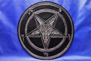 BAPHOMET silber ECHTLEDER-RÜCKENAUFNÄHER - Bild 1 von 10