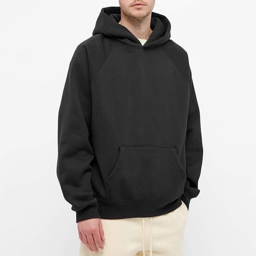 Felpa con cappuccio pull over Fear of God Essentials SS21 nera elasticizzata berlina taglia M