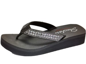 skechers cali embellished flip flop