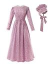 ROLECOS Pioneer Women Costume Floral Prairie Dress Deluxe XX-Large Purple