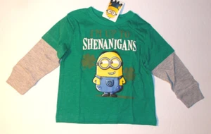 Despicable Me Minions Infant Boys Long Sleeve T-Shirt Shenanigans Size 12M NWT - Picture 1 of 1