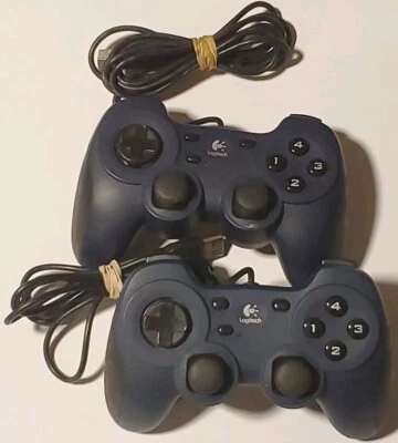 Two Logitech Dual Action Controller Gamepad PC - Tested - Image 1 of 4