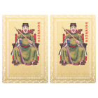  2 Pcs Copper Tai Sui Card Buddhist Amulet for Purse Fortune