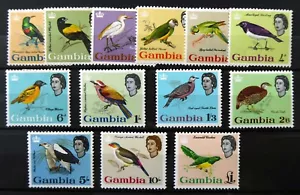 GAMBIA 1963 Birds completo montato come nuovo GQ535 - Foto 1 di 1