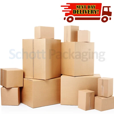 SCHOTT PACKAGING BRAND NEW SINGLE & DOUBLE WALL CARDBOARD POSTAL BOXES - MADE FROM RECYCLED PAPER