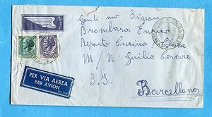 SIRACUSANA £.70 + £.15 + etichetta AEREA su AEROGRAMMA per la SPAGNA (263184) - Imagen 1 de 1