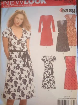 New Look Sewing pattern 6697 Misses' DRESS  size 8-18  UC/FF (2007) - Image 1 of 3