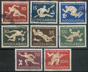 Yugoslavia 1956 Olympic Games set SG 835-842 used *COMBINED POSTAGE* - Picture 1 of 1