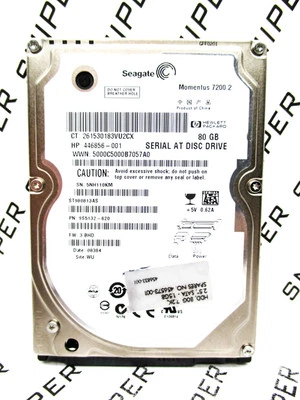 Seagate Momentus 7200.2 80GB ST980813AS SATA 9S5132-620 LaptopHardDrive TESTED - Image 1 of 4
