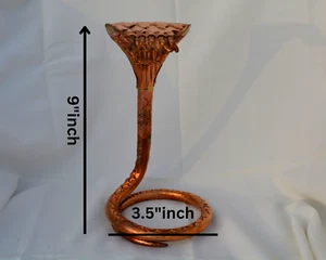 Nag Devta Snake Idol – Copper Sheshnaag for Shivling/Nag Panchami Puja - Picture 1 of 4