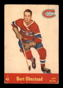 1955-56 Parkhurst #42 Bert Olmstead GVG Canadiens 549757 - Picture 1 of 2