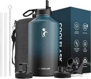 Large Capacity 128 oz Water Bottle - Stainless Steel, Eco-Friendly & Portable - Picture 1 of 10